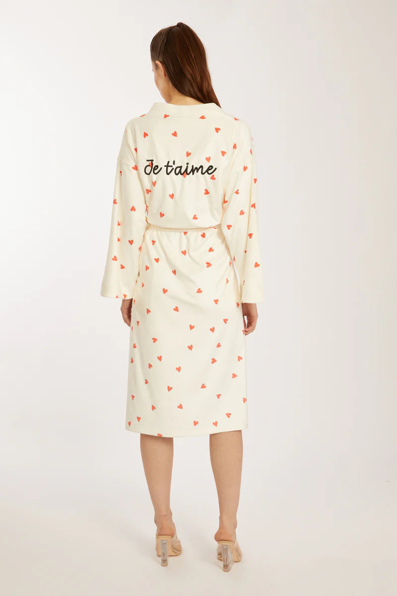 Je T'aime Heart Robe