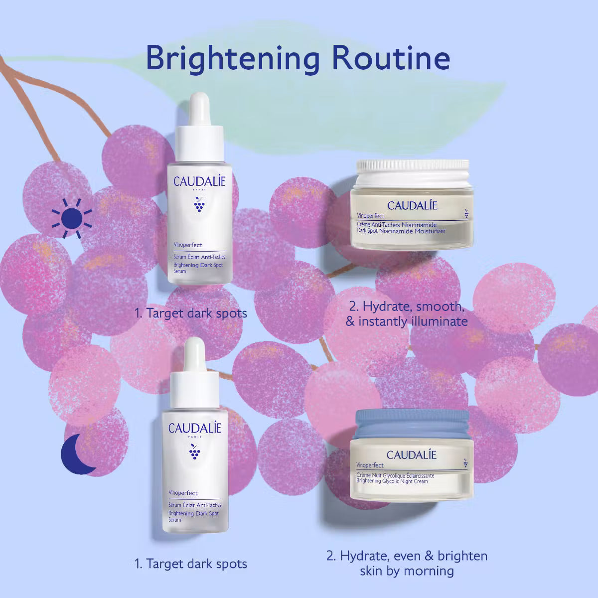 VINOPERFECT Vitamin C Alternative Dark Spot Brightening Routine Gift Set