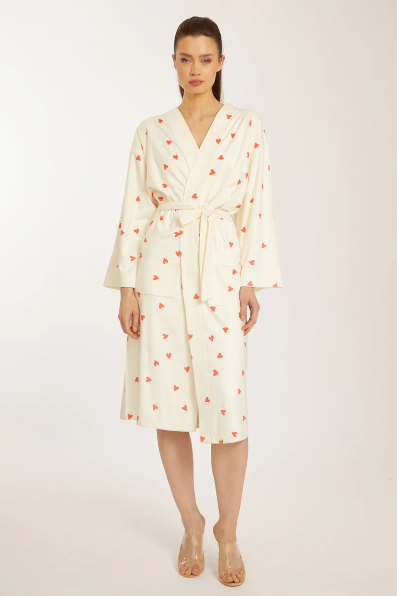 Je T'aime Heart Robe